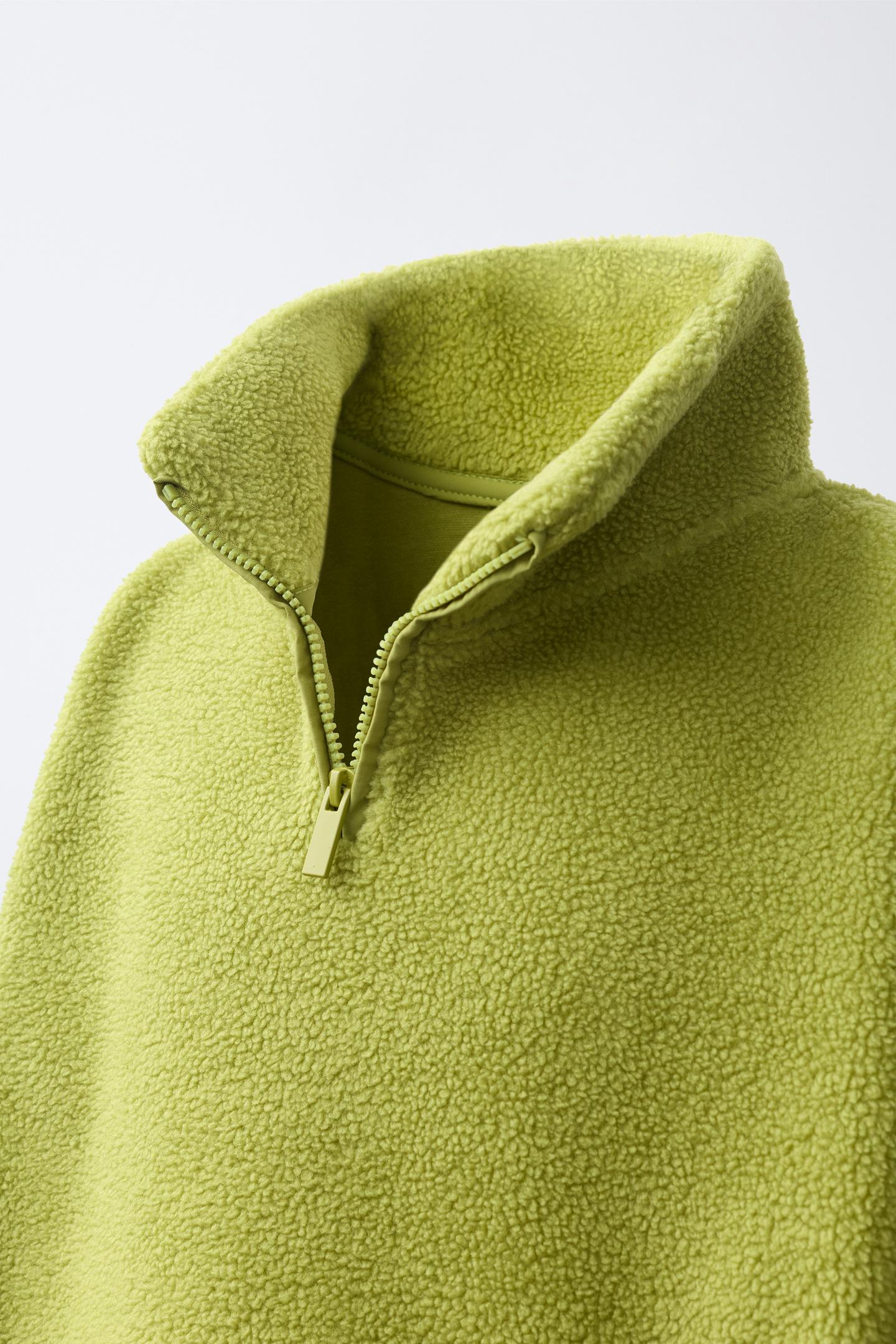 Детская толстовка Zara Sporty Fleece, цвет: Зелёный — фото 5