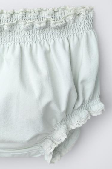 ENSEMBLE CHEMISE ET CULOTTE BRODÉES - Bleu pastel de Zara - Image 3