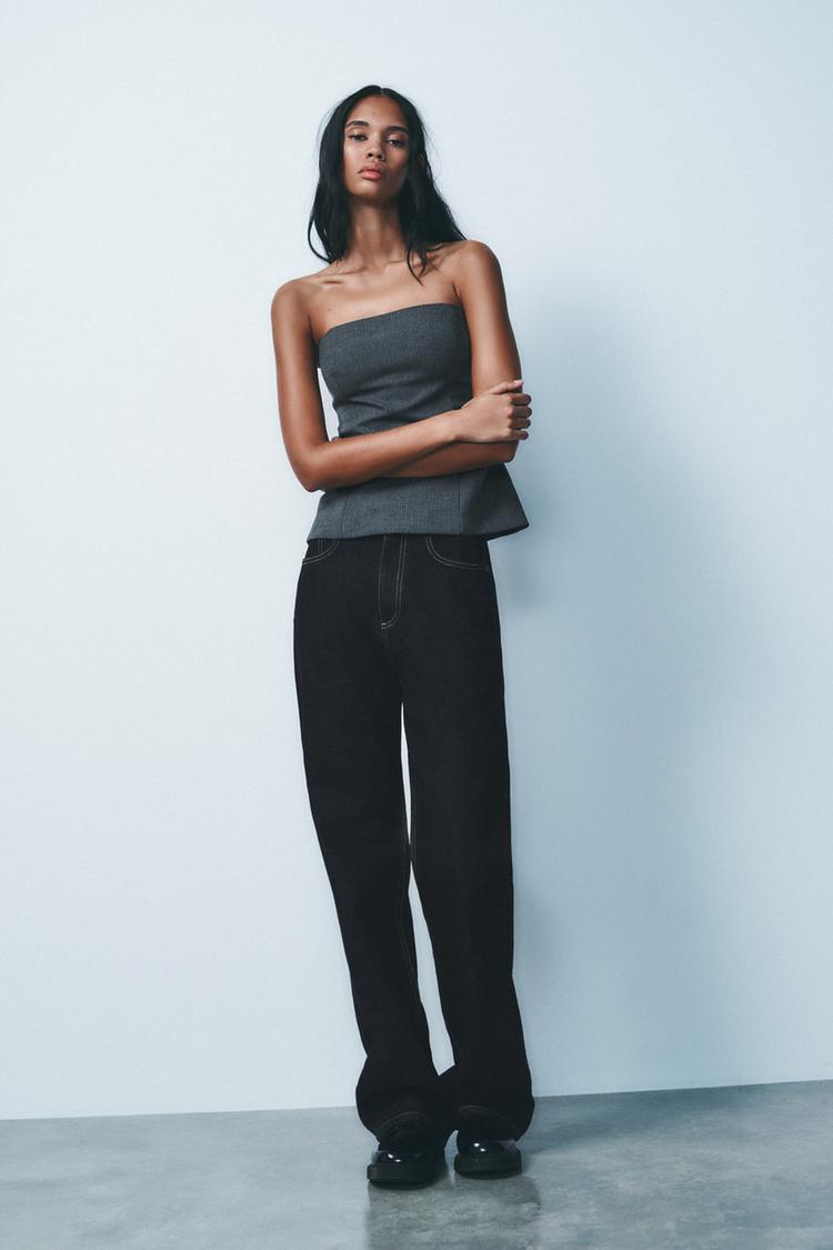 ストラップレストップス - ダークグレー | ZARA Japan / 日本 