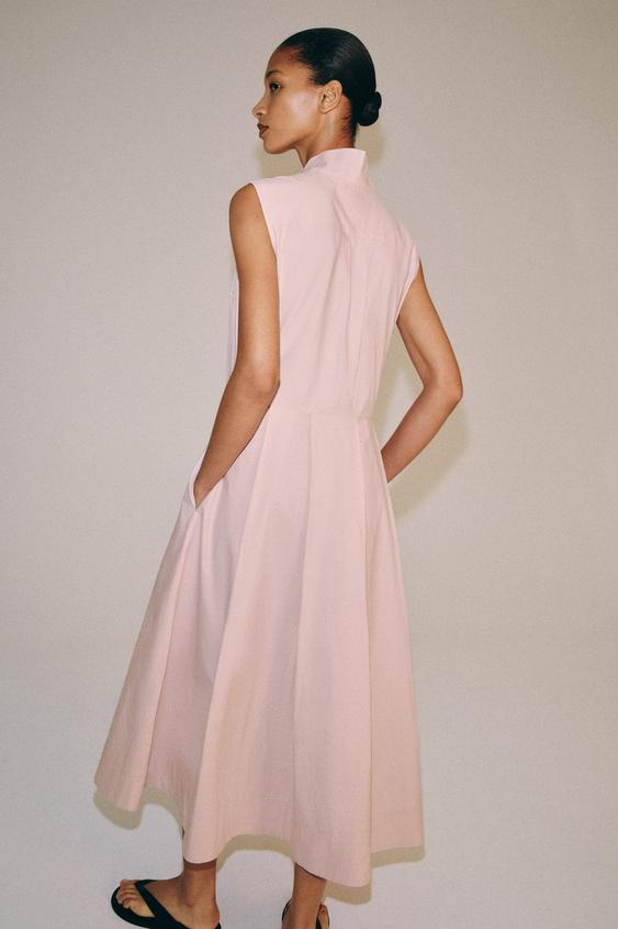 ROBE CHEMISE ZW COLLECTION - Rose pastel de Zara - Image 2
