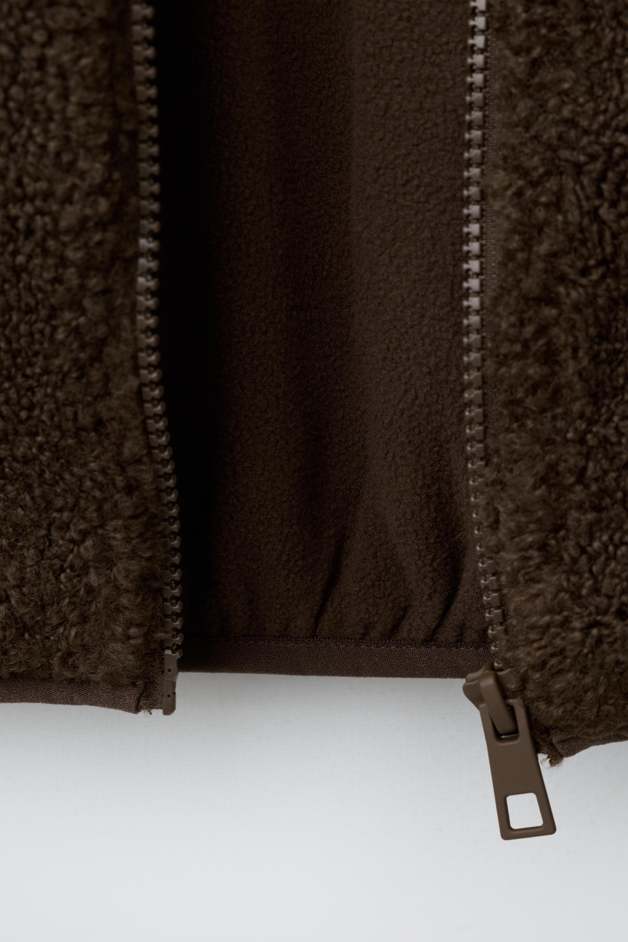 GILET EFFET MOUTON COLOR BLOCK