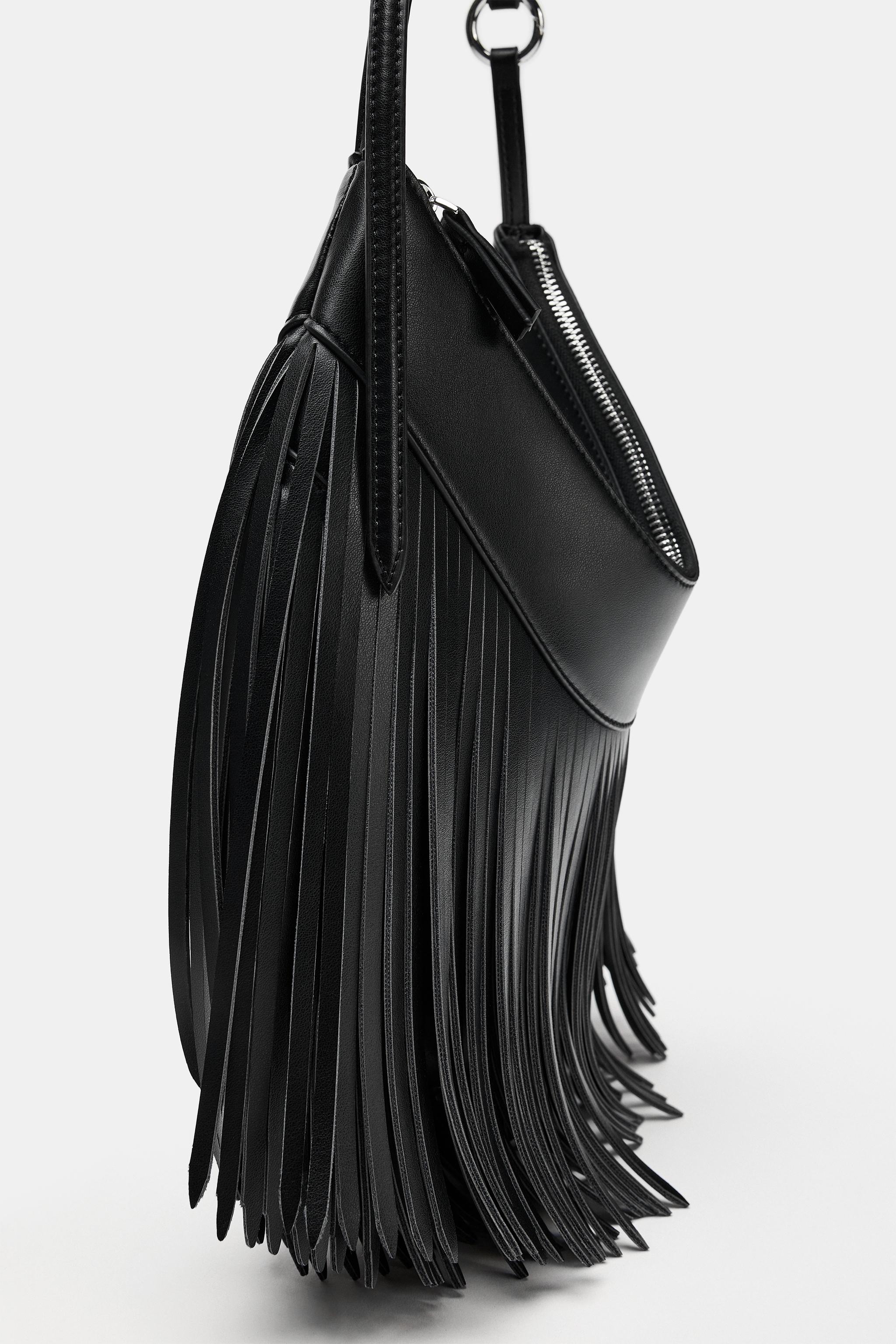 FRINGED SHOULDER BAG