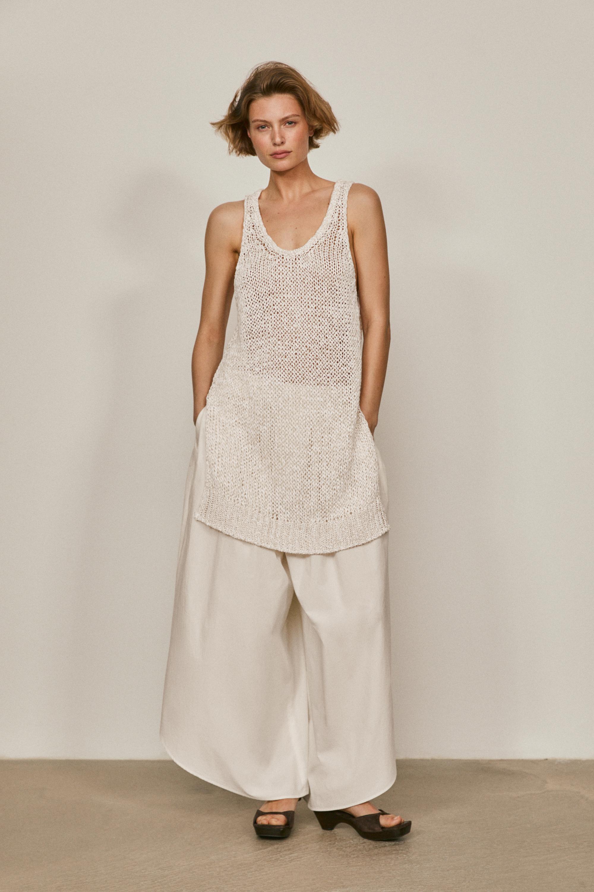 Top long en maille ajourée - LIMITED EDITION