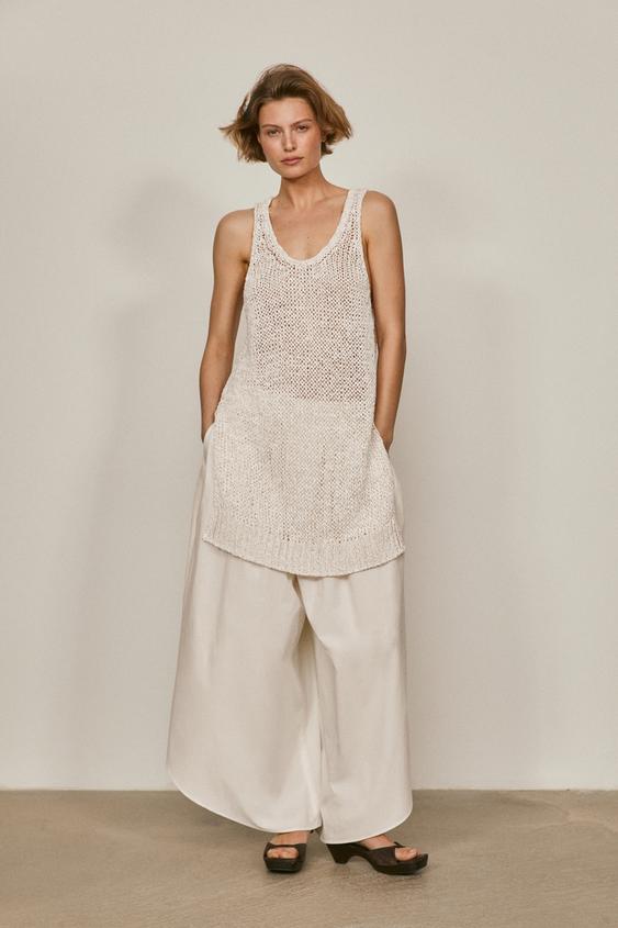 Long cutwork top - LIMITED EDITION from Zara - $290