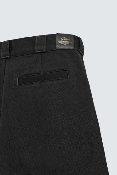 RELAXED FIT PLEATED BERMUDA SHORTS - Black by Zara - Image 8