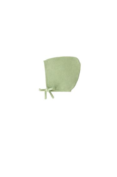 KNIT BONNET - Light green by Zara
