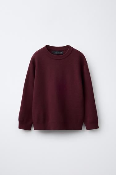 JERSEY PUNTO LISO - Burgundy de Zara