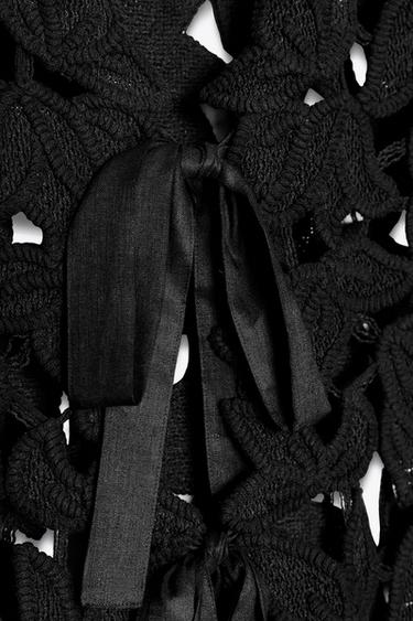 GILET CROCHET ZW COLLECTION - Noir de Zara - Image 3