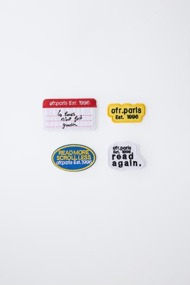 VIERERPACK PATCHES 0FR. PARIS X ZARA - Bunt von Zara - Bild 0