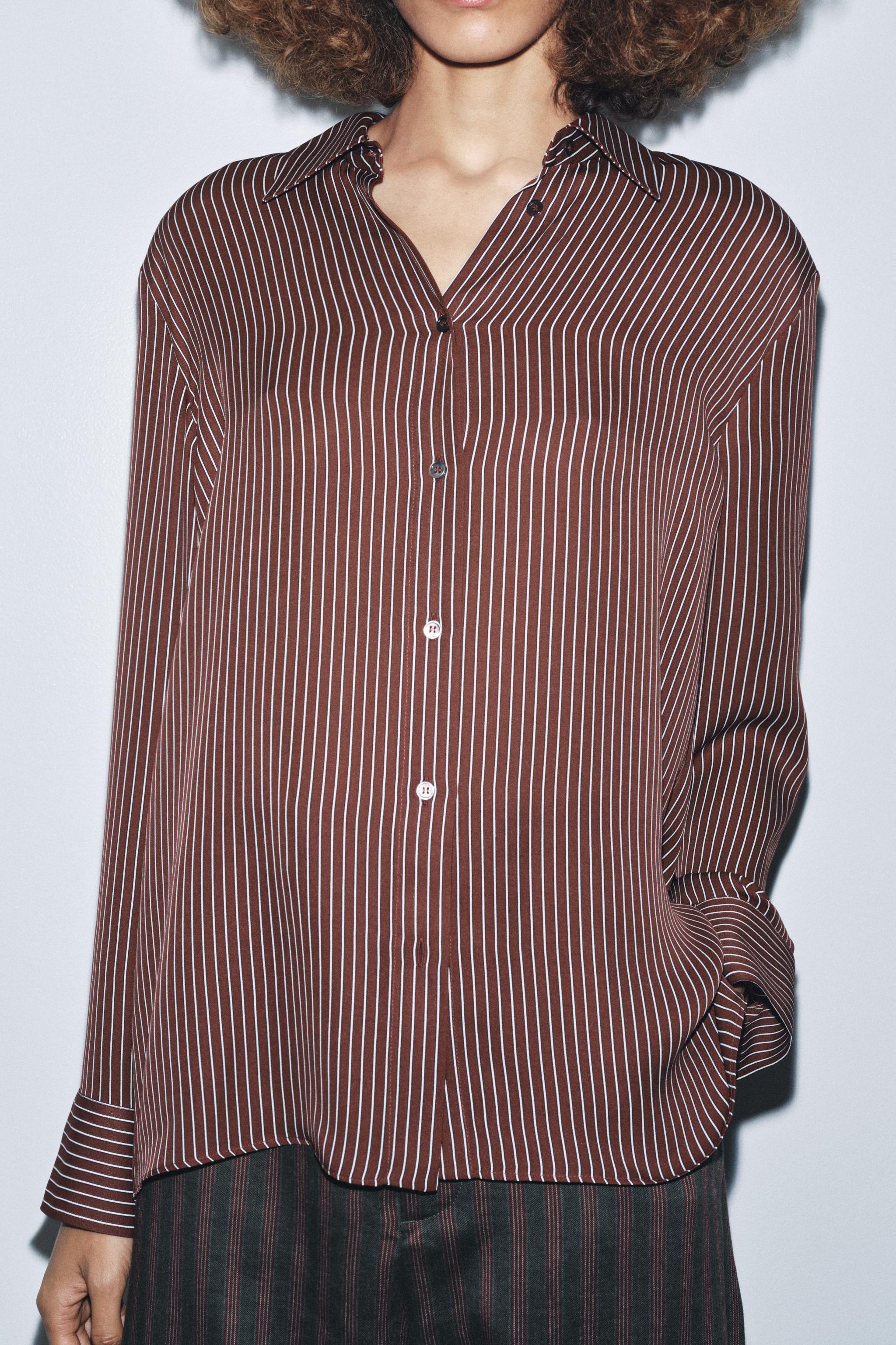 ZW COLLECTION LIMITED EDITION STRIPED SILK SHIRT