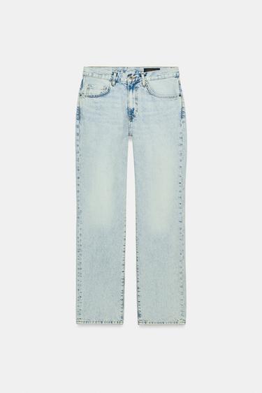 ZW COLLECTION RELAXED LOW-RISE JEANS - Light blue by Zara - Image 3