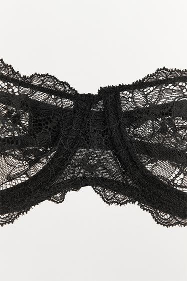 UNDERWIRED LACE BRA - Black by Zara - Image 4