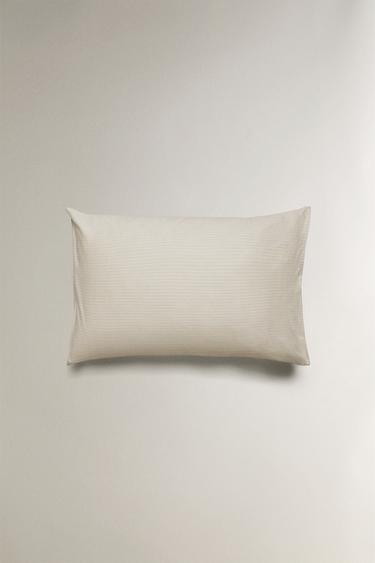 TAIE D’OREILLER SATIN RAYURES (300 FILS) - Écru de Zara - Image 3