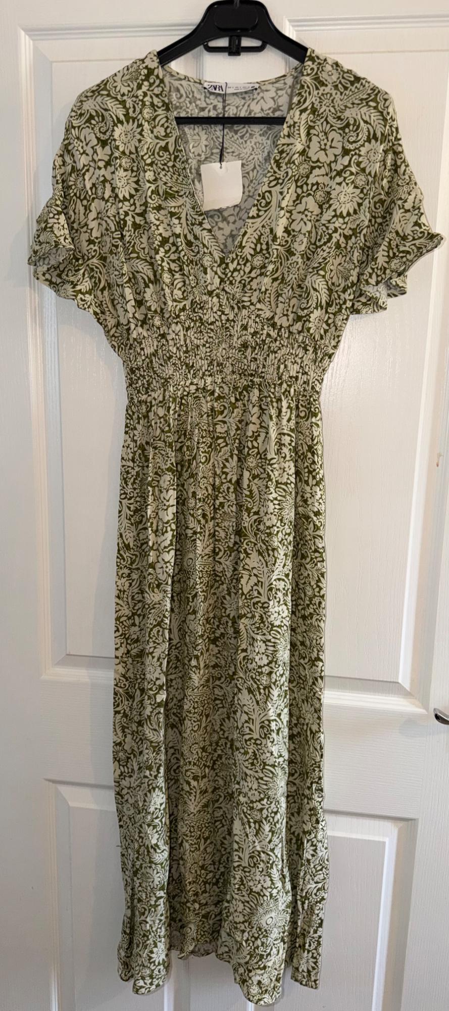 PRINTED MIDI DRESS - Image 4