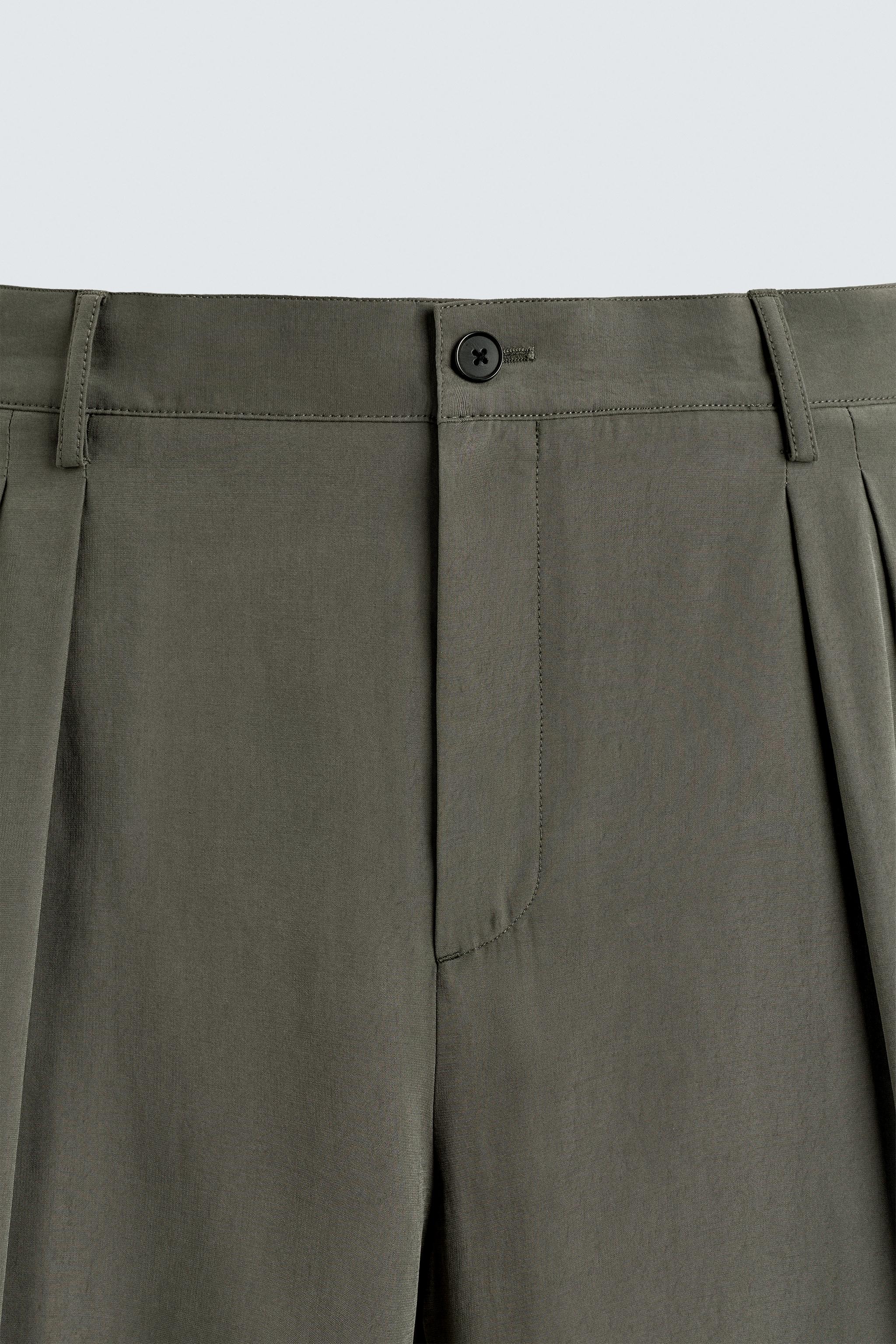 RELAXED FIT SUIT PANTS