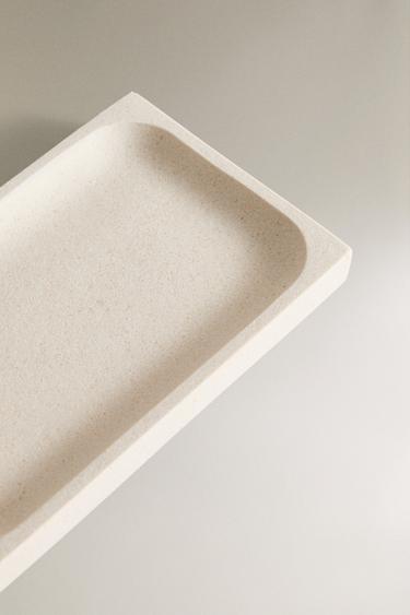 WHITE MARBLE SOAP DISH - white by Zara - Image 2