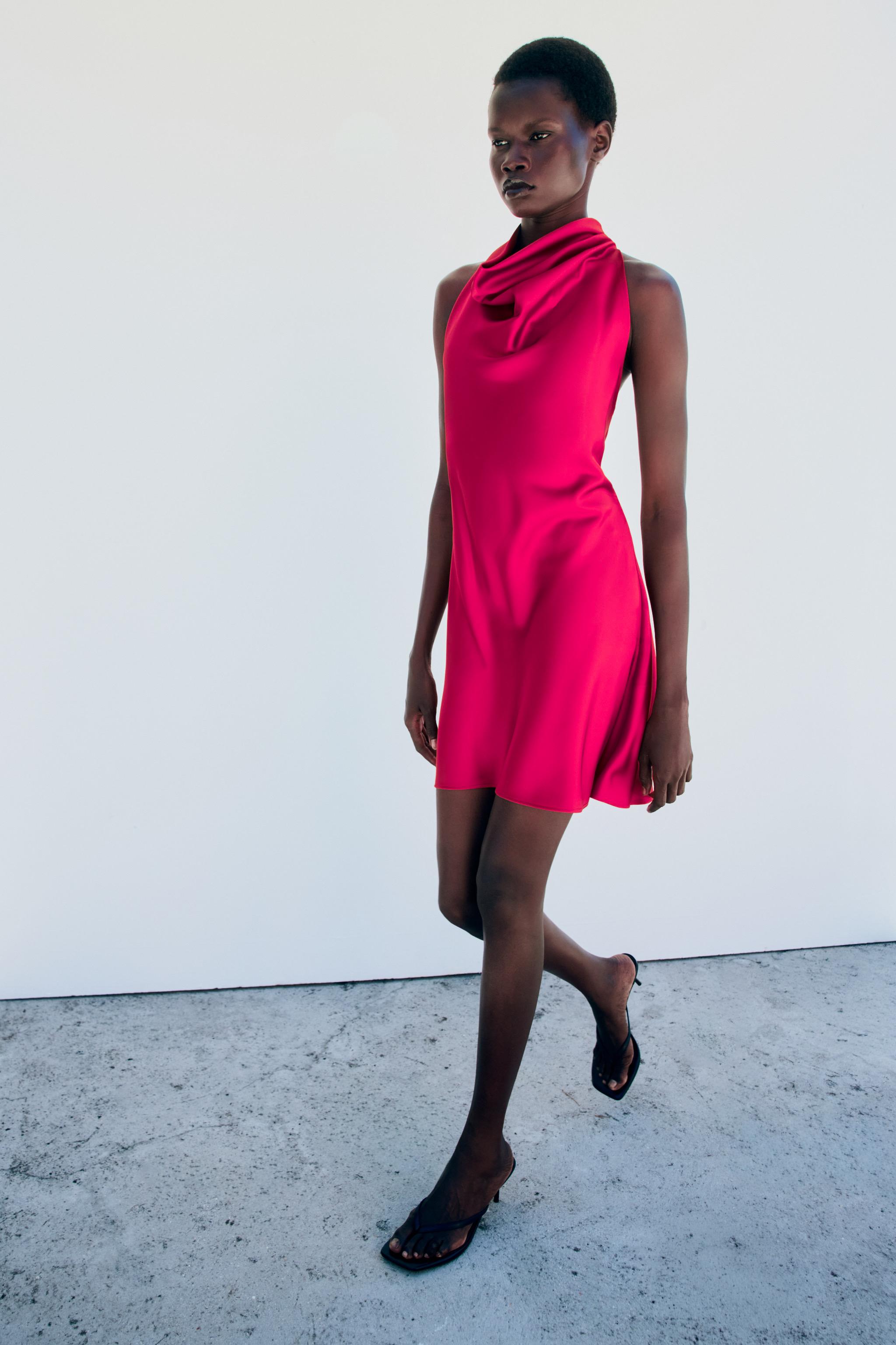 SATIN MINI DRESS - thumbnail 9