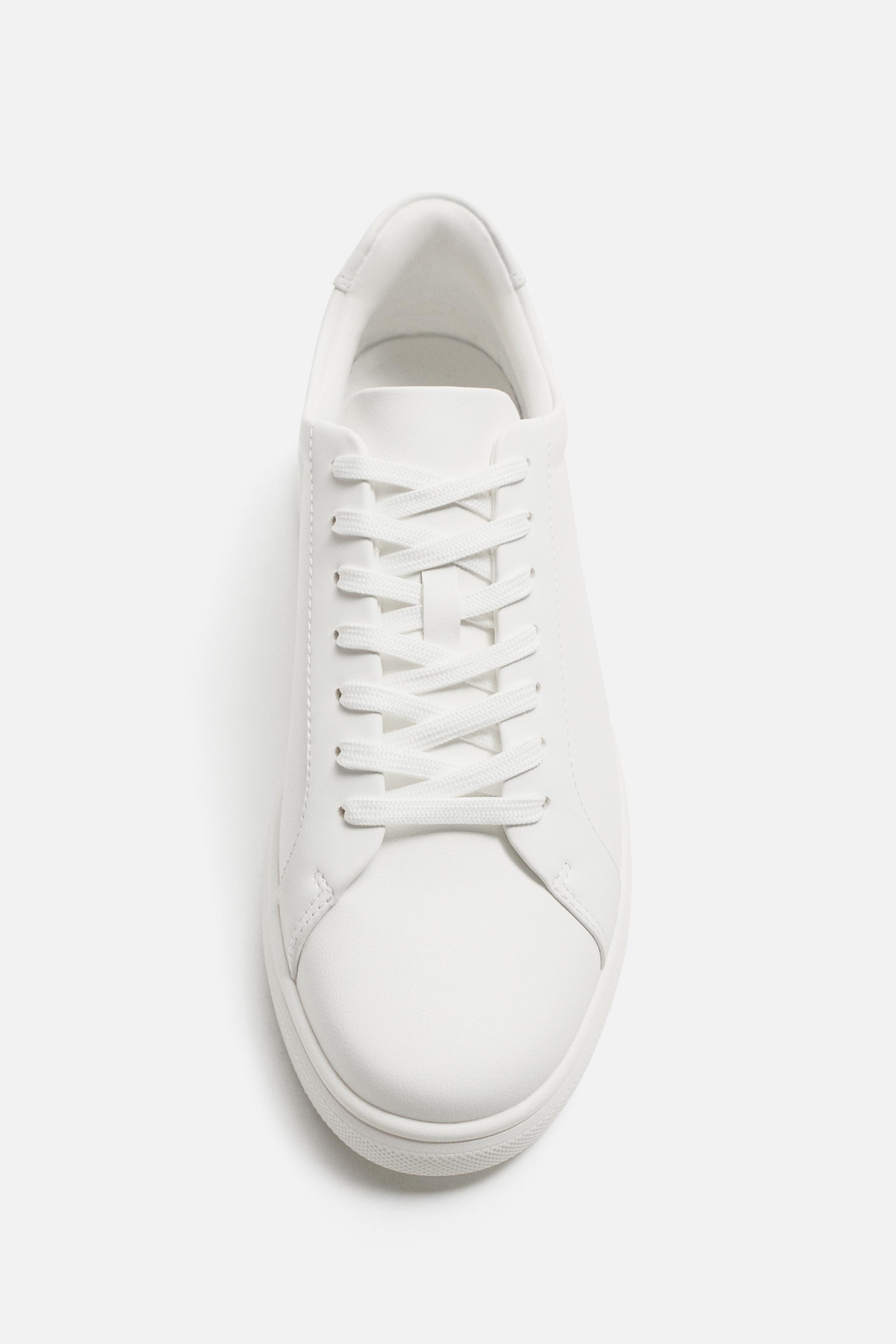 ボリュームソール シングルカラースニーカー - ホワイト | ZARA