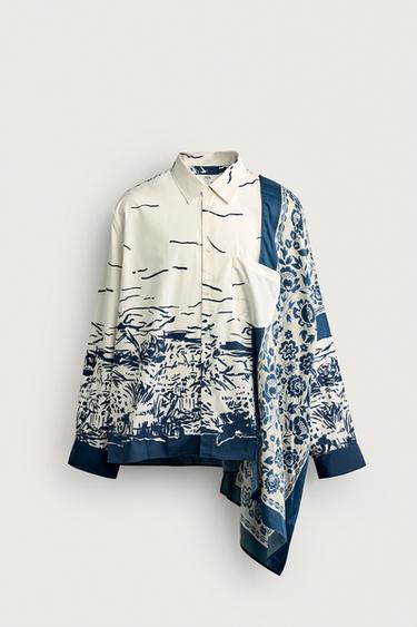 Zara LIMITED EDITION PRINTED OVERSIZED FIT SHIRT - Printed