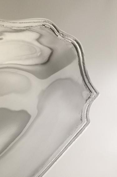 PLATEAU DÉCORATIF ACIER - Argent de Zara - Image 2