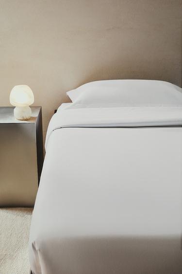 DIK SATIJNEN DEKBEDOVERTREK (300-DRAADS) - Wit van Zara