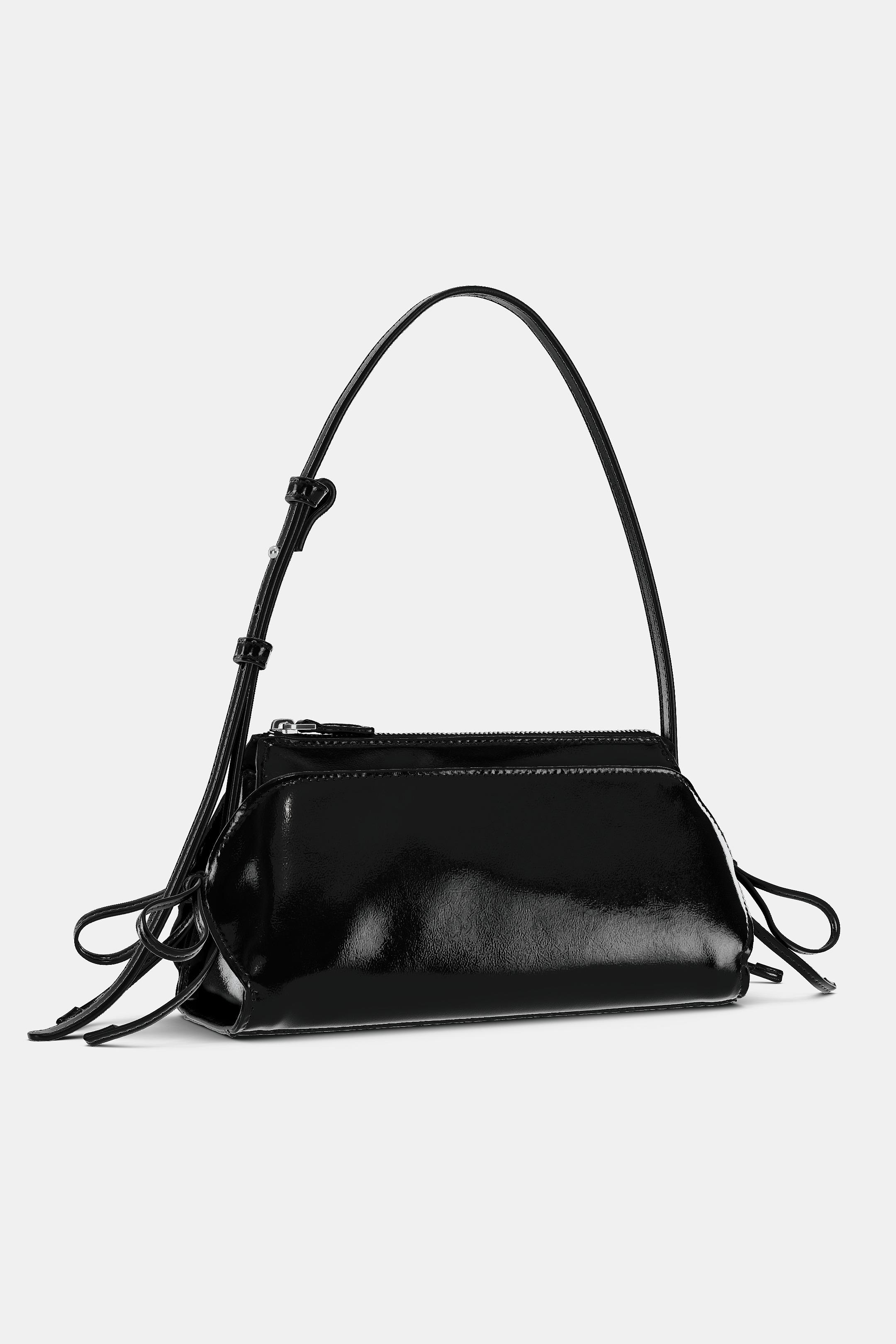 BOLSO HOMBRO LAZOS - Negro de Zara