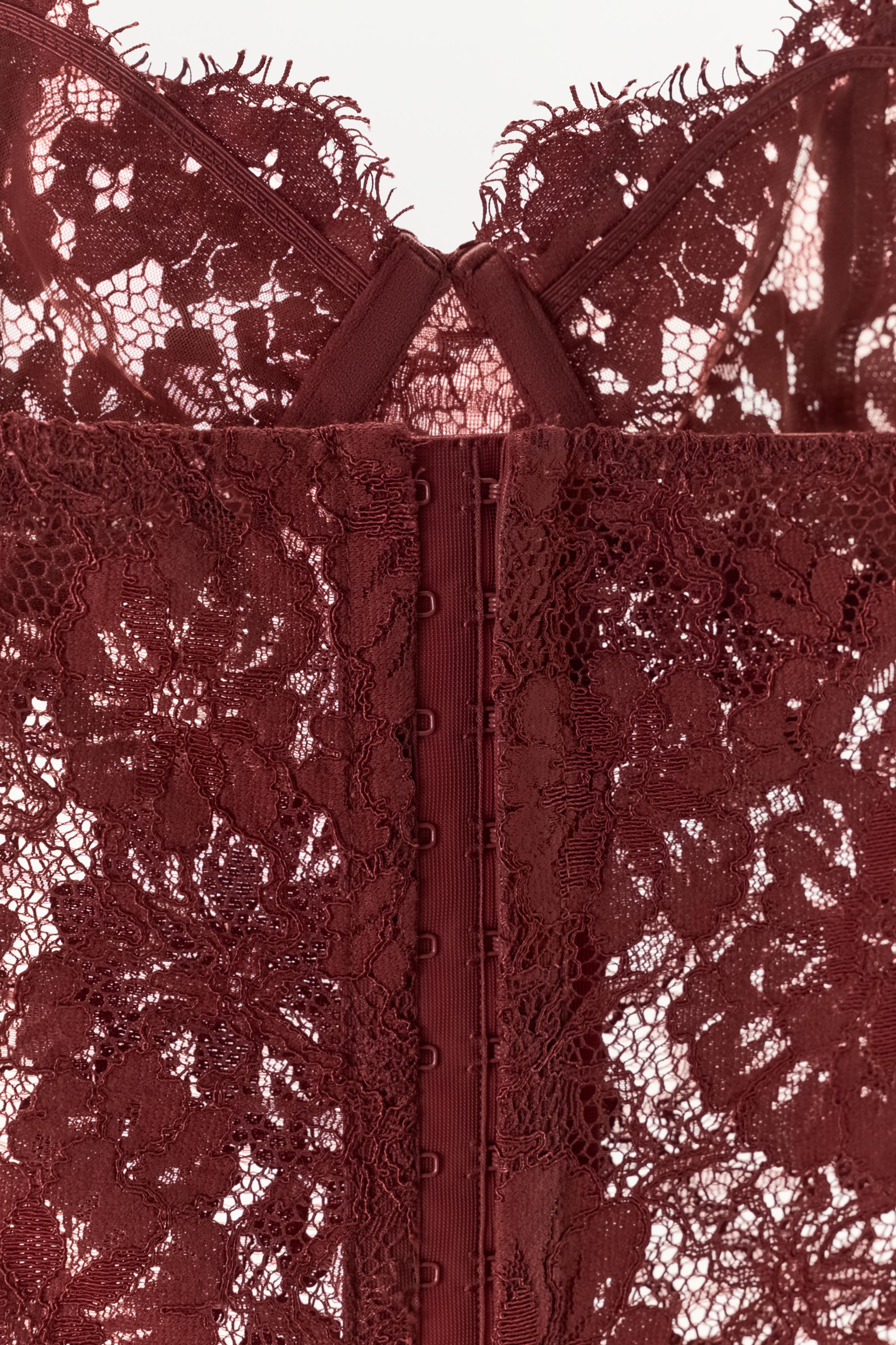 CORSET DENTELLE FLEURS ZW COLLECTION