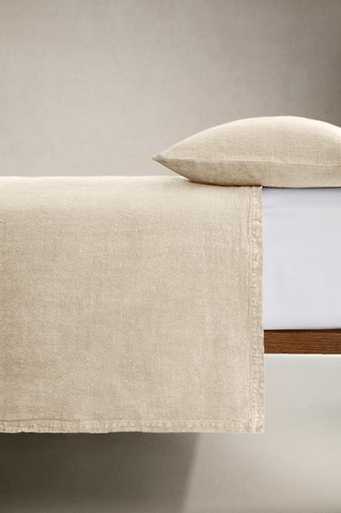 WASHED LINEN BEDSPREAD (400 GXM²) - Sand by Zara - Image 2