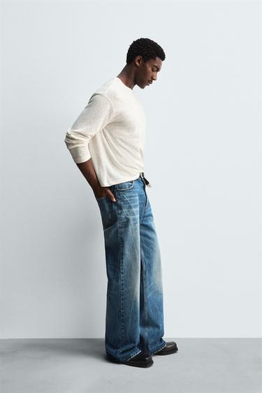 JEAN COUPE ÉVASÉE LARGE - Bleu moyen de Zara - Image 3