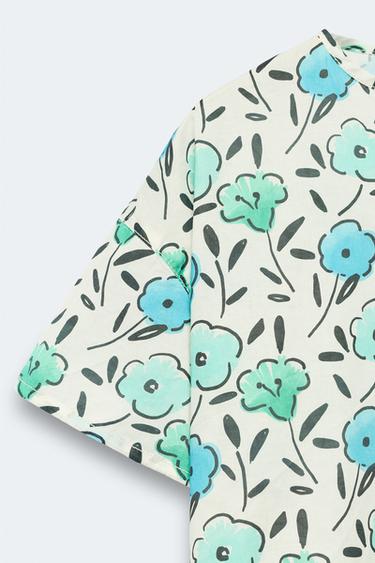 2-14 YEARS / LIMITED EDITION FLORAL PRINT BLOUSE - Mid-ecru by Zara - Image 2
