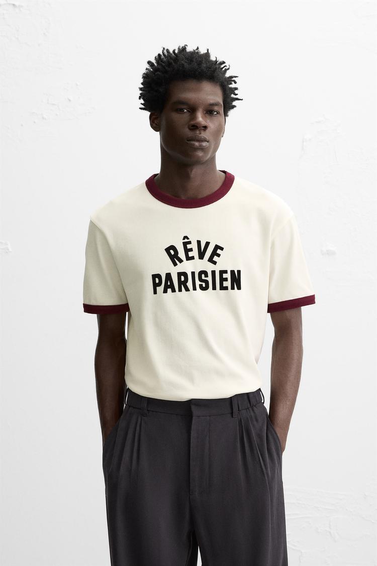 TOP WITH CONTRASTING RIB TRIM