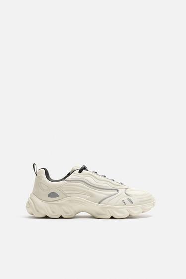 SNEAKERS MED KRAFTIG SÅL - Hvid fra Zara