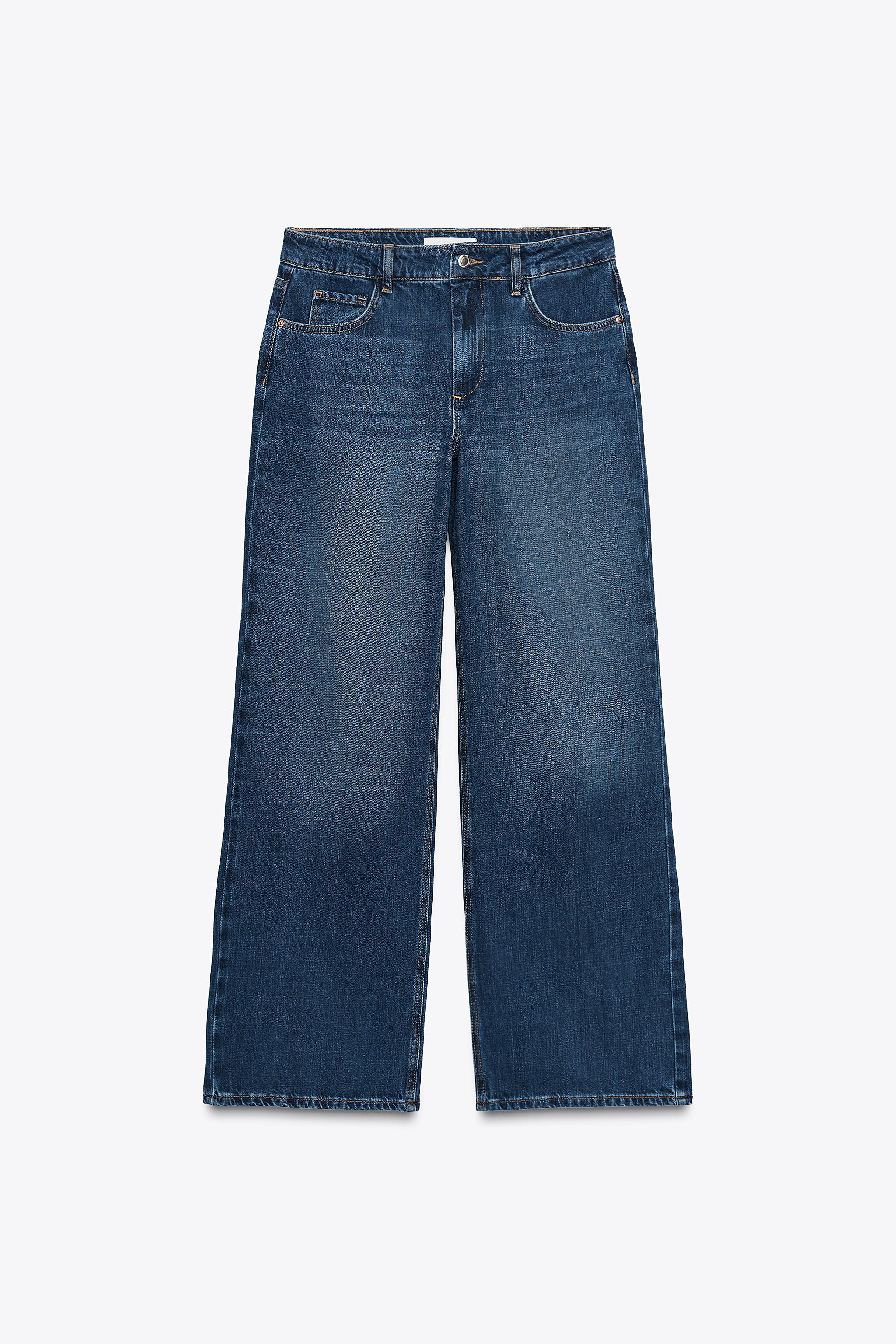 Z1975 RELAXED MID-WAIST JEANS - Blue | ZARA New Zealand
