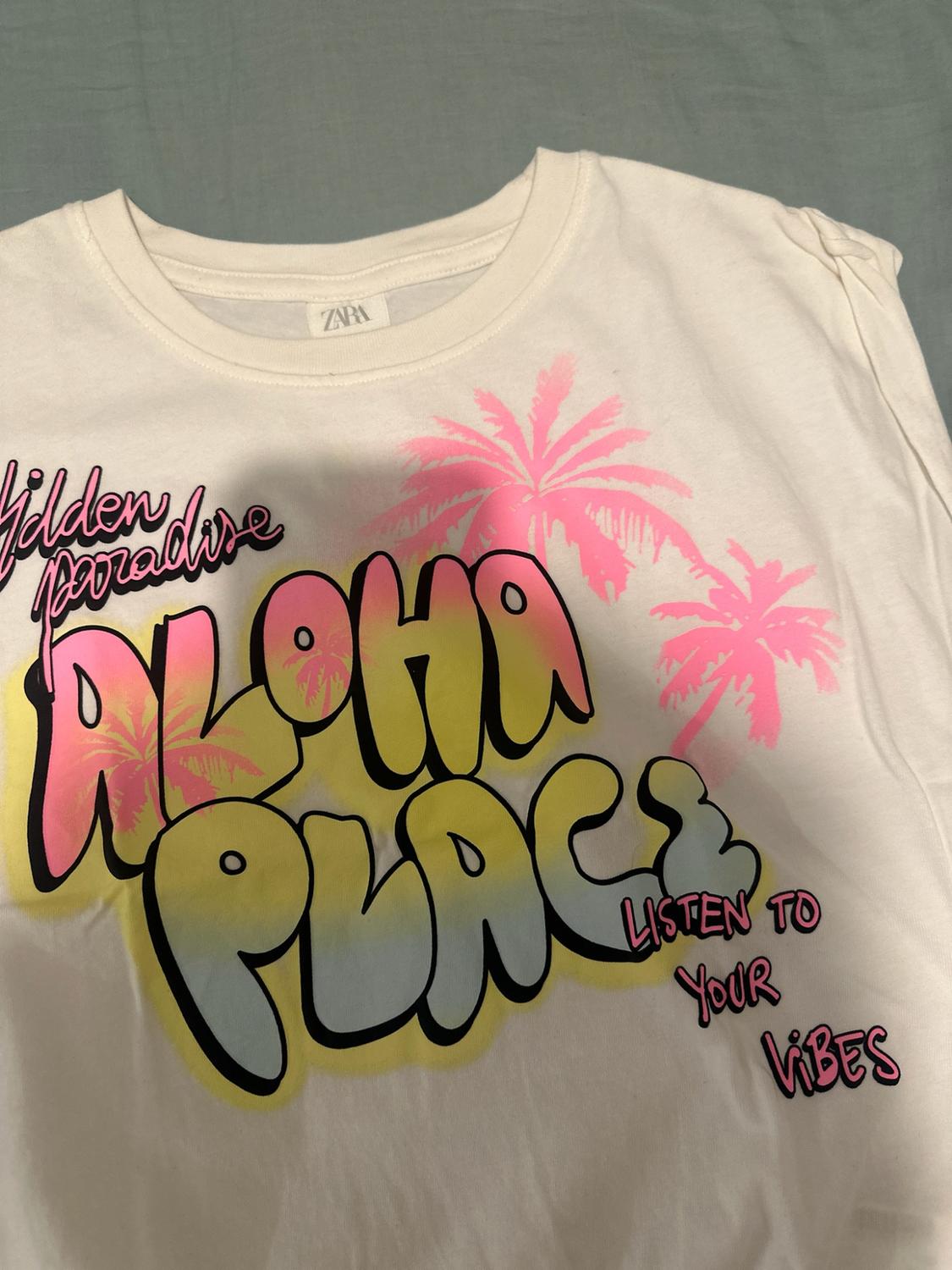 GRAFFITI T-SHIRT WITH ELASTICATED DETAIL - Image 3