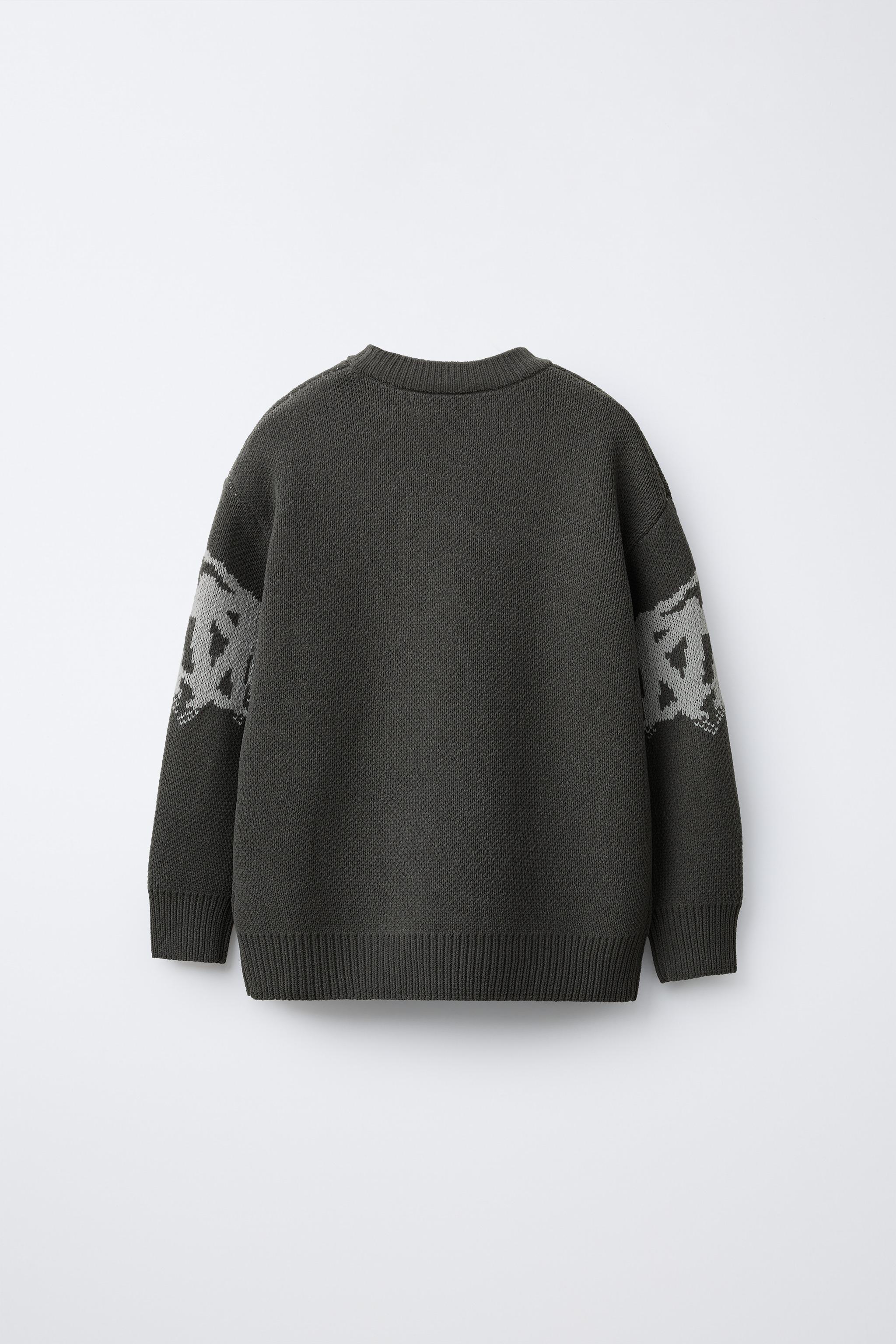 GRAFFITI CHENILLE JUMPER - Grays | ZARA United States