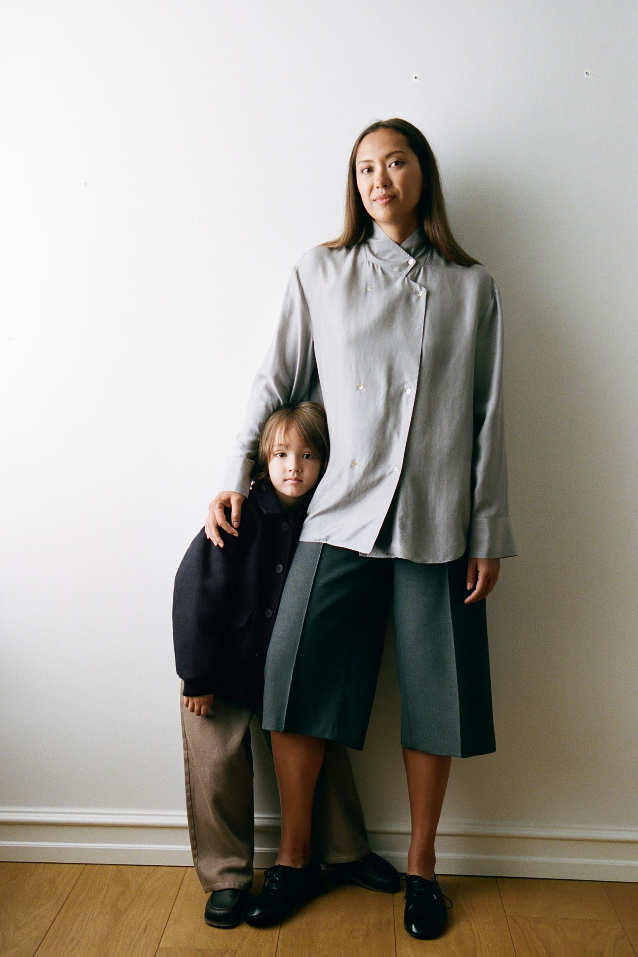BLOUSON EN DRAP DE LAINE