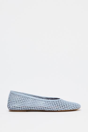 BRAIDED BALLERINAS - Blue by Zara - Image 0