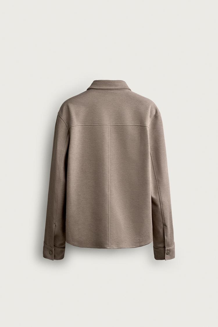 Camisa overshirt cómoda sin planchado 8