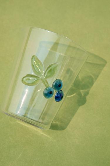 BOROSILICAAT GLAS MET FRUIT - Purper van Zara
