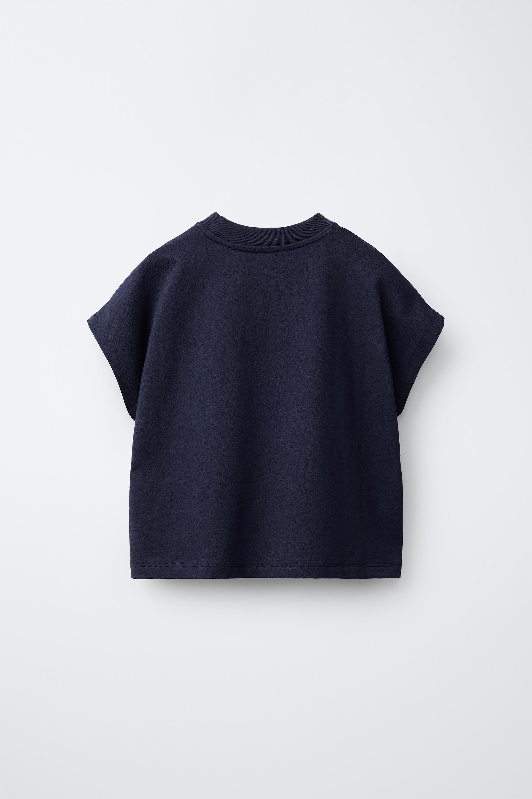 BOW T-SHIRT — Navy blue