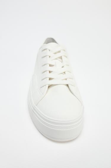 TEXTURED TRAINERS - White by Zara - Image 4