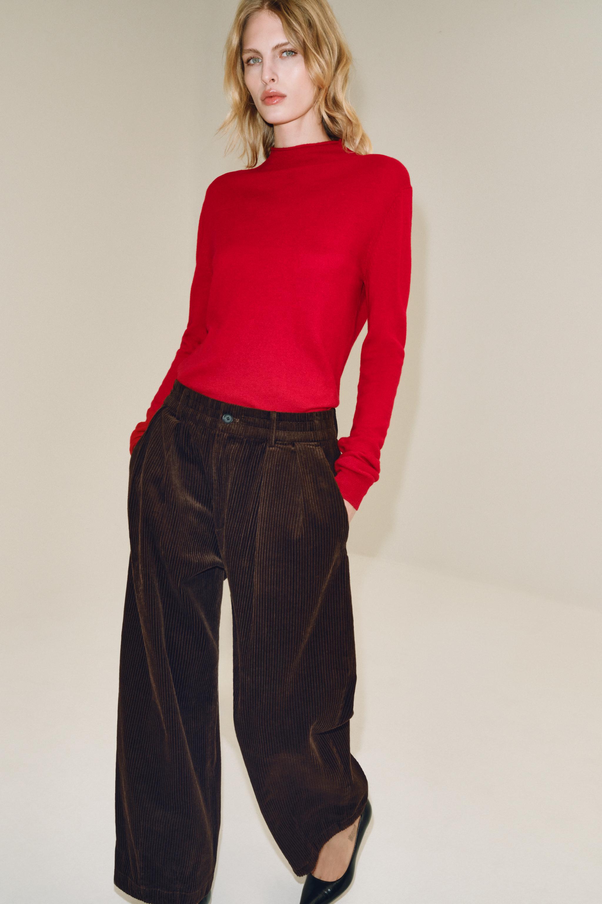 Zw Collection Stretch Corduroy Pants by Zara