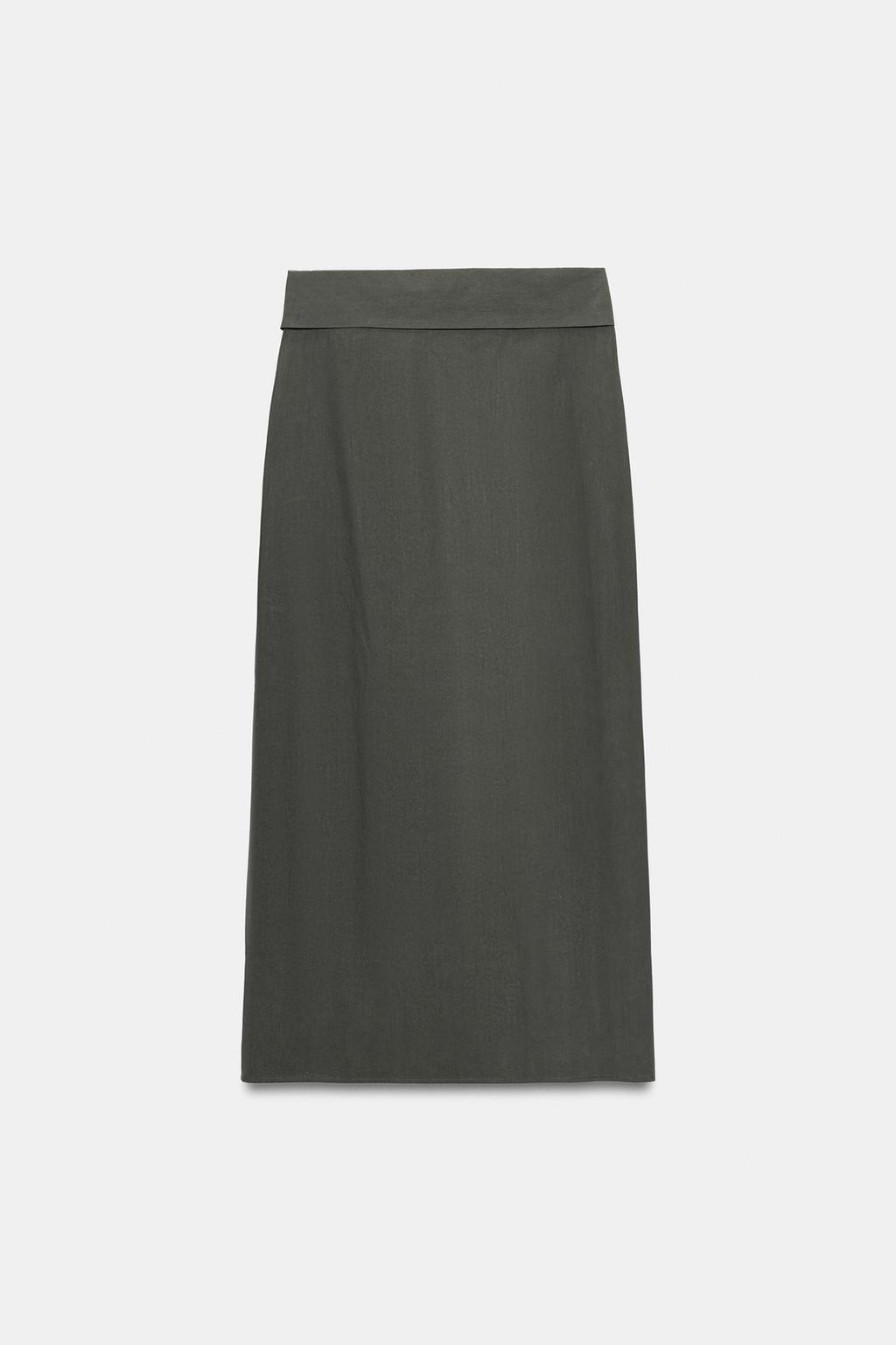 WRAP MIDI SKIRT - image 2
