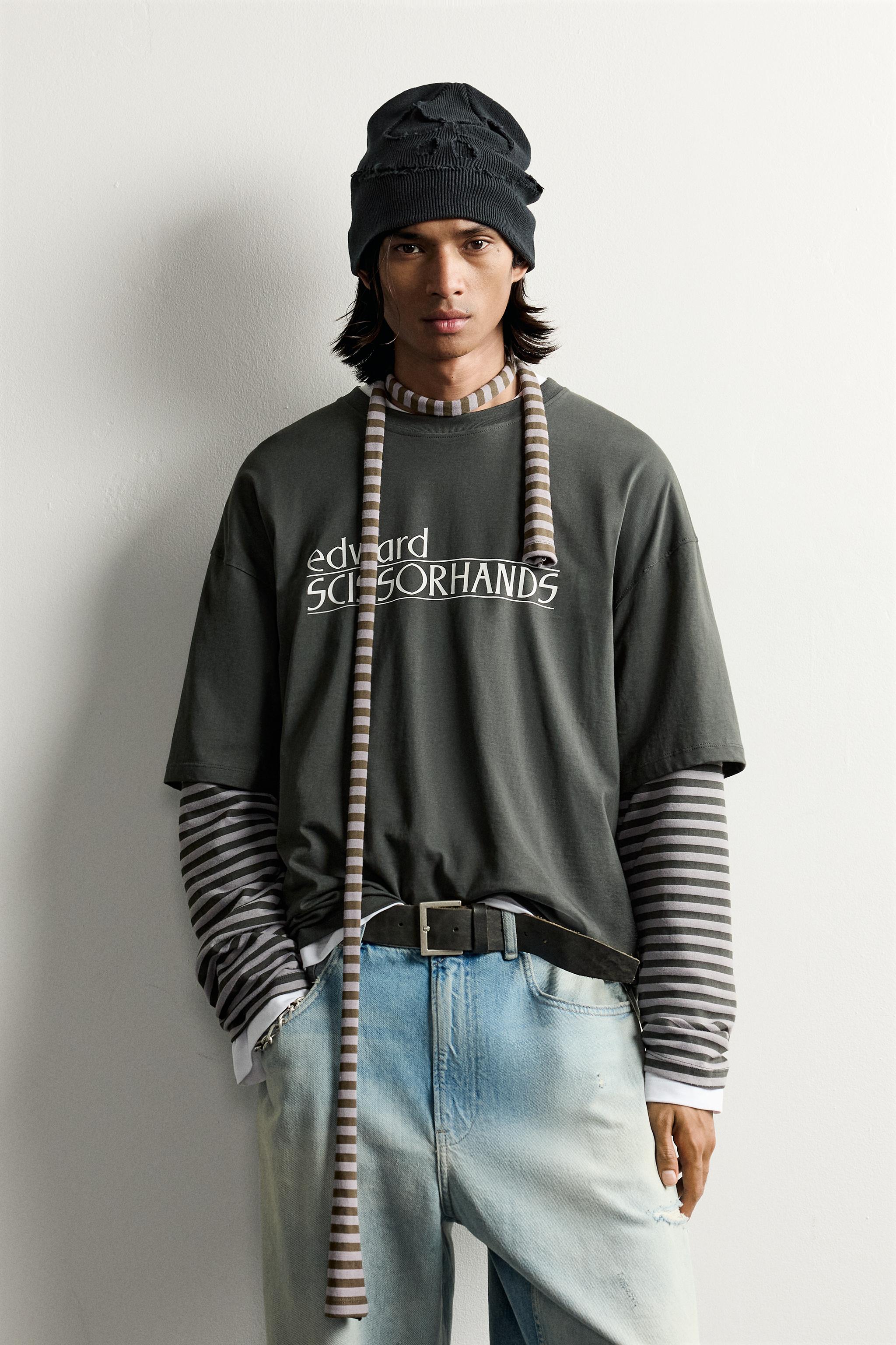 T-SHIRT MANCHES RAYURES EDWARD SCISSORHANDS ©20TH CENTURY STUDIOS