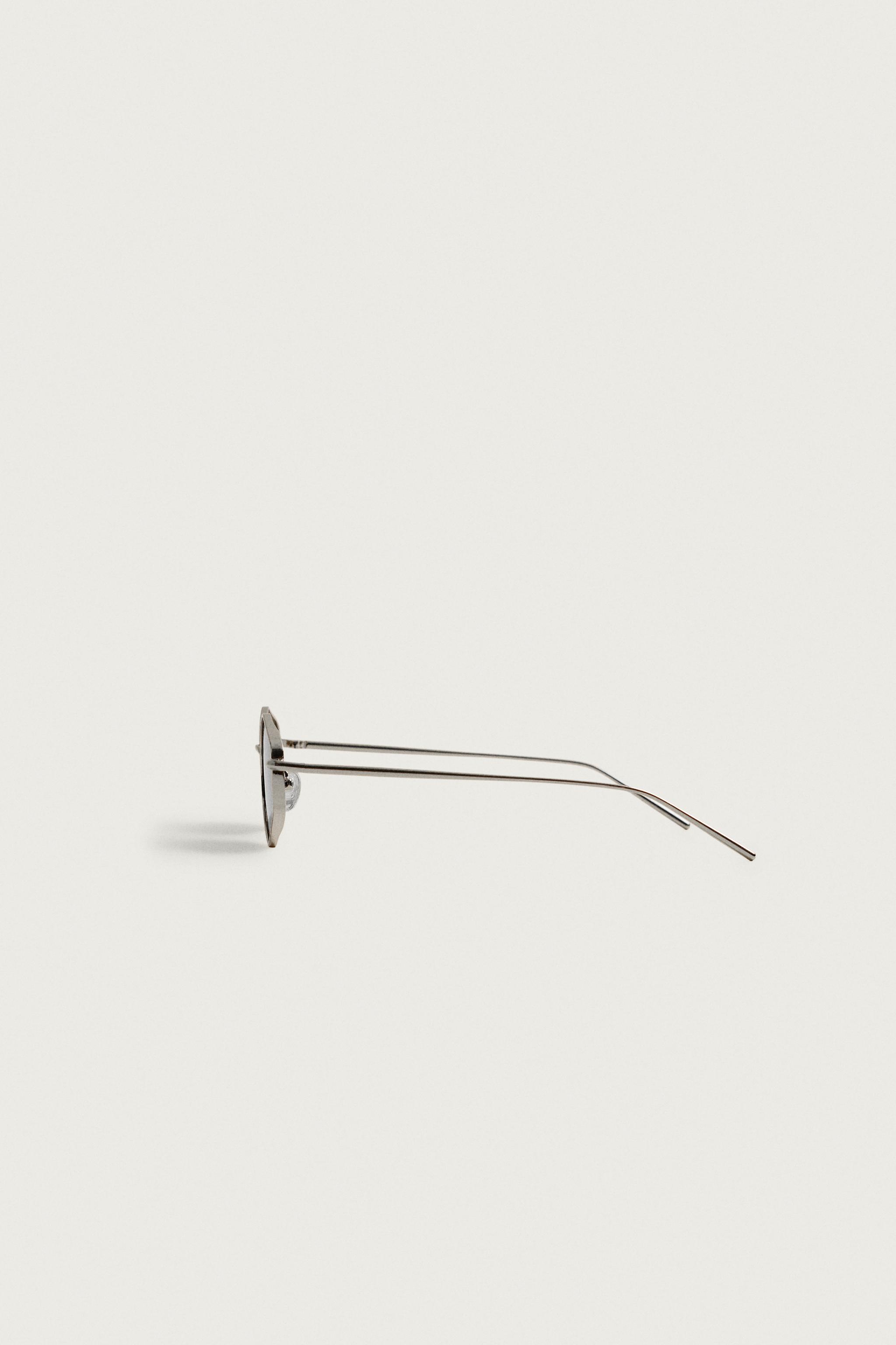 Мужские солнцезащитные очки Zara GEOMETRIC FRAME SUNGLASSES — фото 4