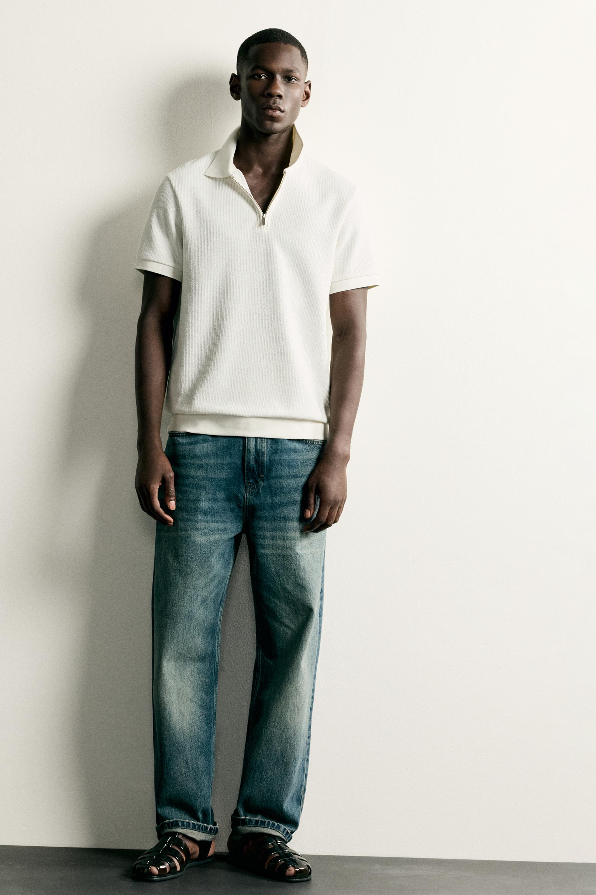 POLO REGULAR FIT À ZIP