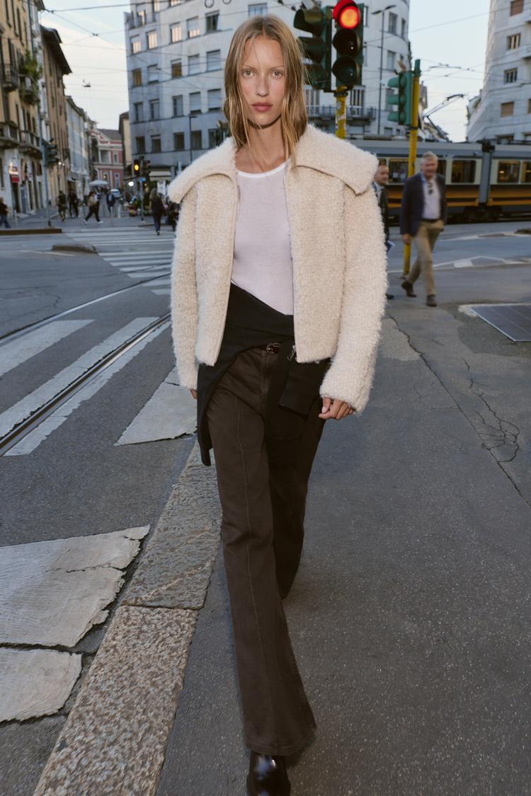 BOUCLÉ JACKET Ecru ZARA United Kingdom