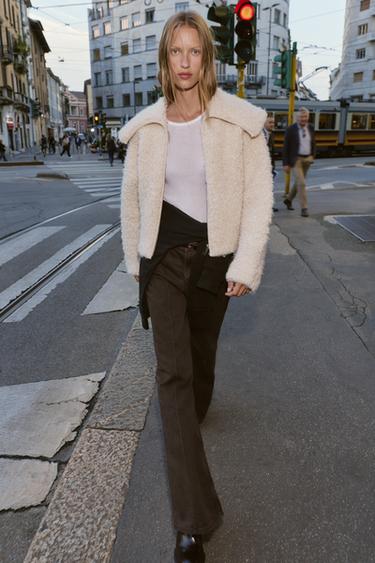 BOUCLÉ JACKET - Ecru by Zara