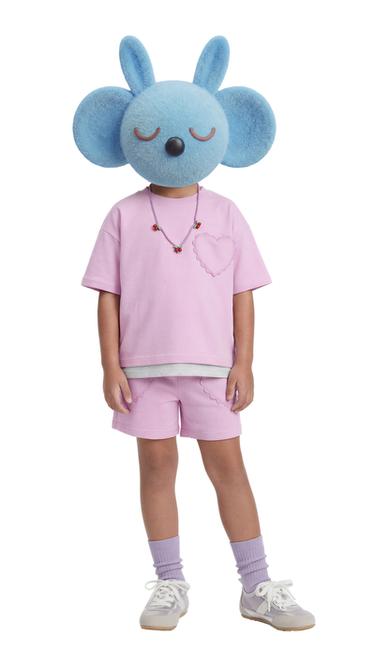 BERMUDA CORAZÓN ONDULINA - Malva de Zara