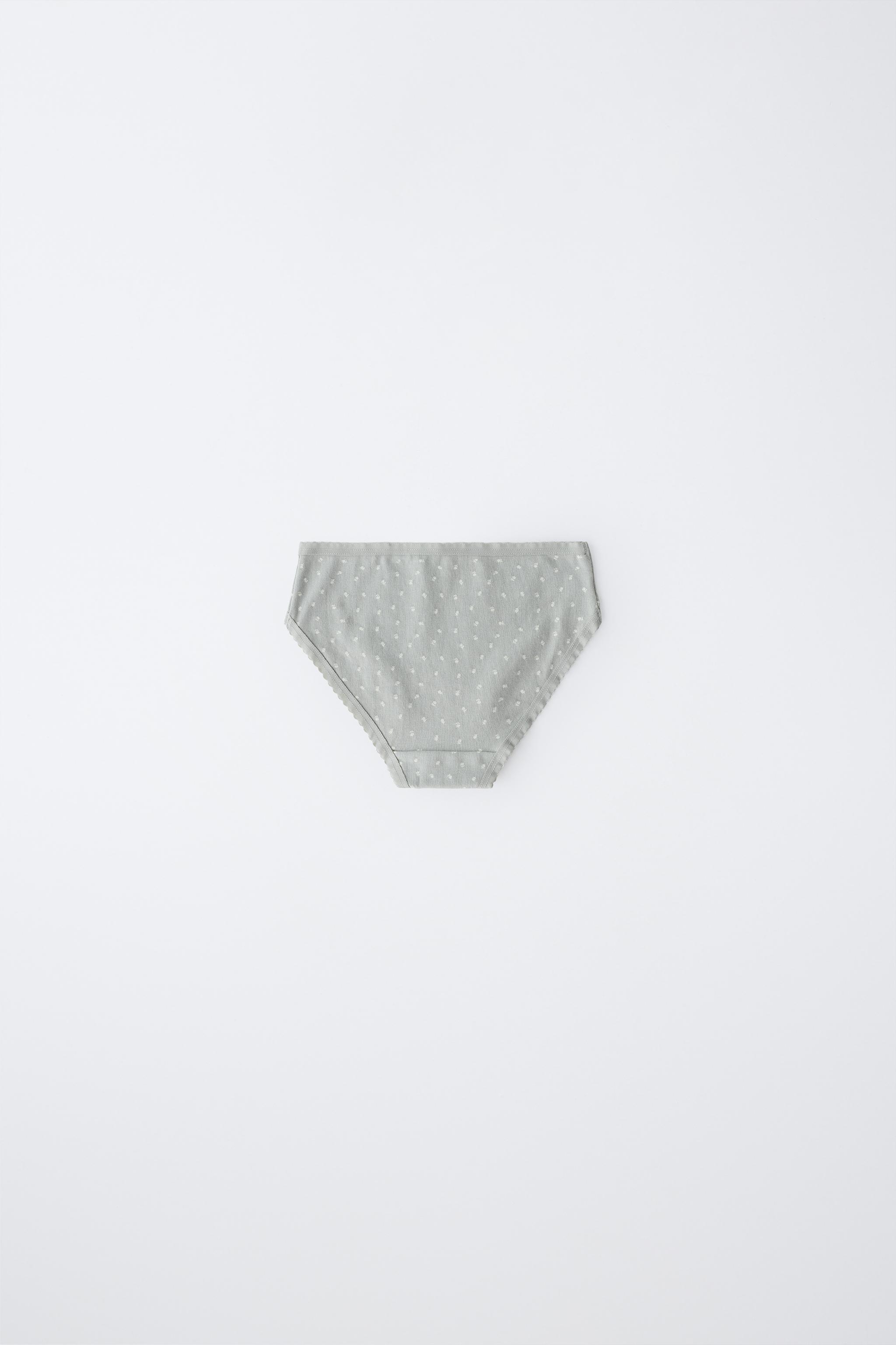 1 1/2-6 ANS / LOT DE SIX CULOTTES IMPRIMÉ PETITES FLEURS